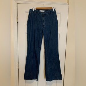 & Other Stories High Waist Flare Jeans - Size 8
